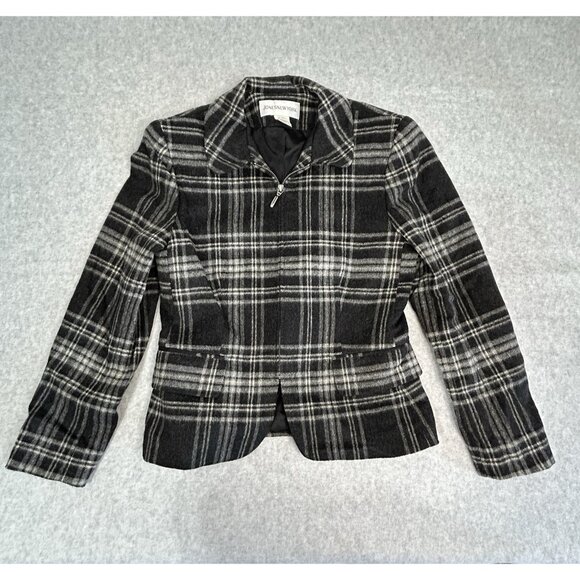 Jones New York Women's Jacket Zip Closure 100% Wool Career Work Office Size 4 - Picture 1 of 8
